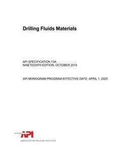 API Spec 13A