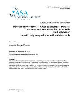 ASA S2.81 Part 11