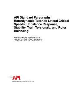API TR 684-1