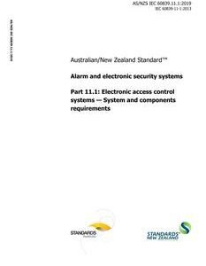 AS/NZS IEC 60839.11.1