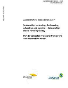 AS/NZS ISO/IEC 20006.1