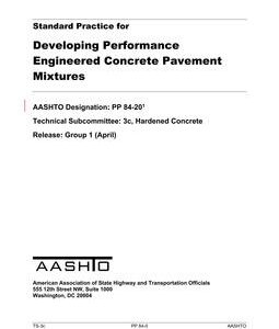 AASHTO PP 84