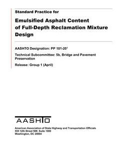 AASHTO PP 101