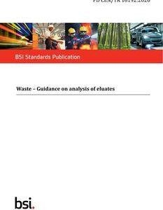 BS PD CEN/TR 16192
