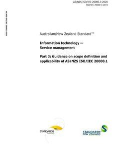AS/NZS ISO/IEC 20000.3