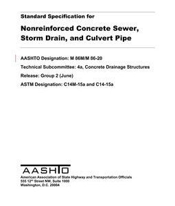 AASHTO M 86M/M 86