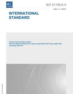 IEC 61196-6-5 Ed. 1.0 en