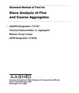 AASHTO T 27