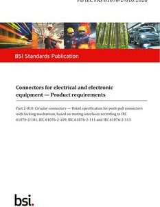 BS PD IEC PAS 61076-2-010