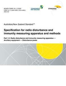 AS/NZS CISPR 16.1.3