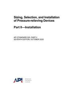 API Std 520, Part 2