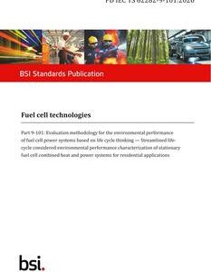 BS PD IEC TS 62282-9-101