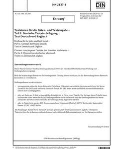 DIN 2137-1 - DRAFT