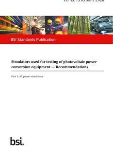 BS PD IEC TS 63106-1