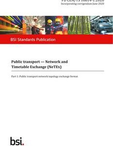 BS PD CEN/TS 16614-1