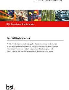 BS PD IEC TS 62282-9-102