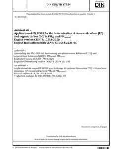DIN CEN/TR 17554