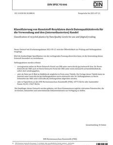 DIN SPEC 91446 - DRAFT