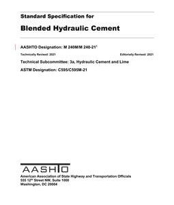 AASHTO M 240M/M 240