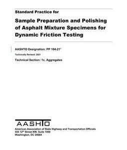 AASHTO PP 104