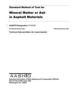 AASHTO T 111
