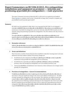 BS 5306-8 EXCOMM FRRE