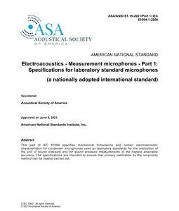 ASA S1.15 Part 1