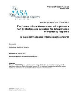 ASA S1.15 Part 6