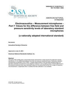 ASA S1.15 Part 7