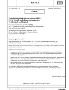 DIN 199-1 - DRAFT