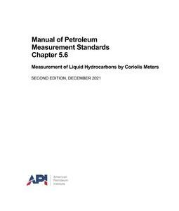 API MPMS Chapter 5.6