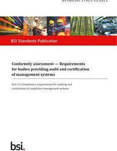 BS ISO/IEC 17021-13