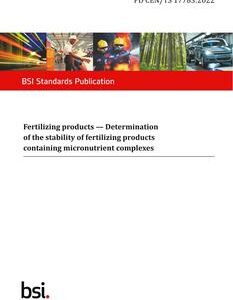 BS PD CEN/TS 17783