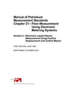 API MPMS Chapter 21.2 (R2016)
