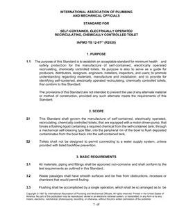IAPMO TS 12