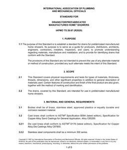 IAPMO TS 26