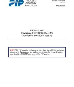 PIP INSA1000 EEDS